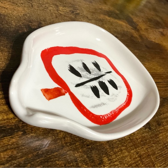 Kate Spade New York Lenox Painted Apple Stoneware Spoon Rest - Picture 4 of 5